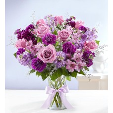 'Lush Purple' Flower Bouquet Vase